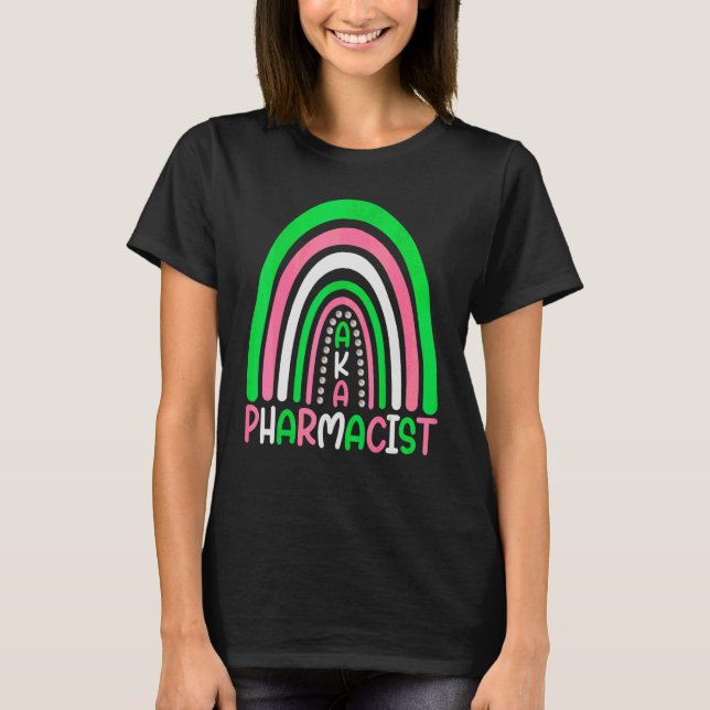 T-shirt Pharmacien Mignon Arc-en-ciel aka Pharmacien (Devant)