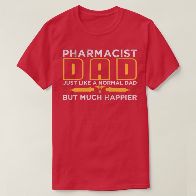 T-shirt Pharmacien Papa Joindre Pun Druggiste Chemiste Pèr (Design devant)