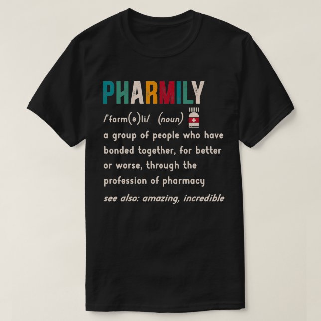 T-shirt Pharmacien Pharmacy Squad Pharmist Druggi sous lic (Design devant)