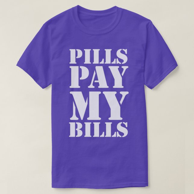T-shirt Pharmacien Technicien en pilules 3 (Design devant)