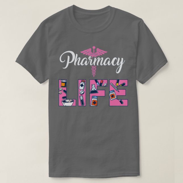 T-shirt Pharmaciens Cadeau Imprimer Pharmacie Technologie  (Design devant)