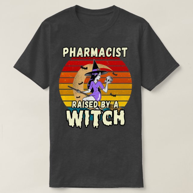 T-SHIRT PHARMACISTE SOULEVÉ PAR UN HALLOWEEN DE TÉMOIN POU (Design devant)
