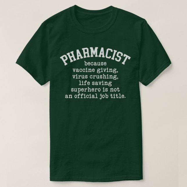 T-shirt Pharmaciste Superhero (Design devant)