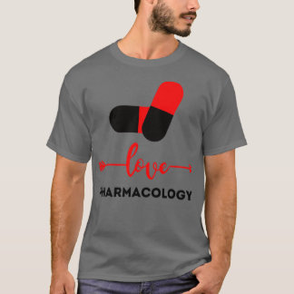 T-shirt Pharmacologie Lover noir et rouge dealer légal