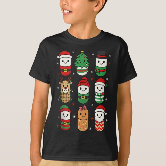 T-shirt Pharmacy Christmas Xmas Vibes Pharmacist Pharm Tec (Devant)