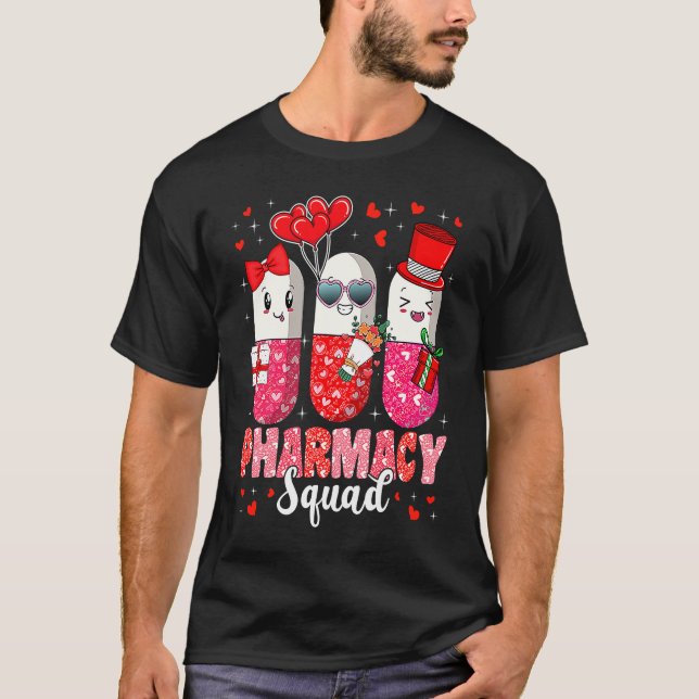 T-shirt Pharmacy Squad  Valentine's Day Pharmacist Technic (Devant)