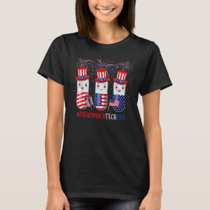 T-shirt Pharmacy Tech Pilule American Patriotic 4 Juin