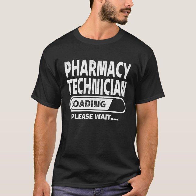 T-shirt Pharmacy Technician Loading Food Science  Pharmacy (Devant)