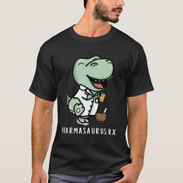 T-shirt Pharmasaurus Rx Pharmacy Technicien (Devant)