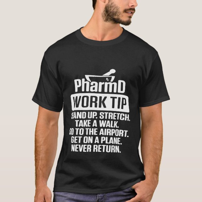 T-shirt PharmD Docteur en Pharmacie Stretch Doctorat Gradu (Devant)