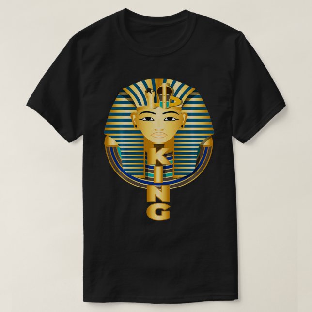 T-shirt Pharoah noir roi Égypte (Design devant)
