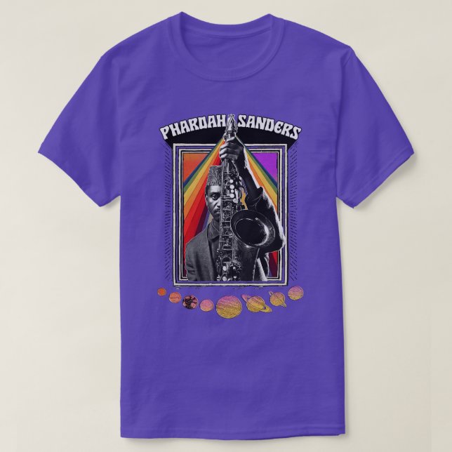 T-shirt PHAROAH SANDERS Design Psychédélique original (Design devant)