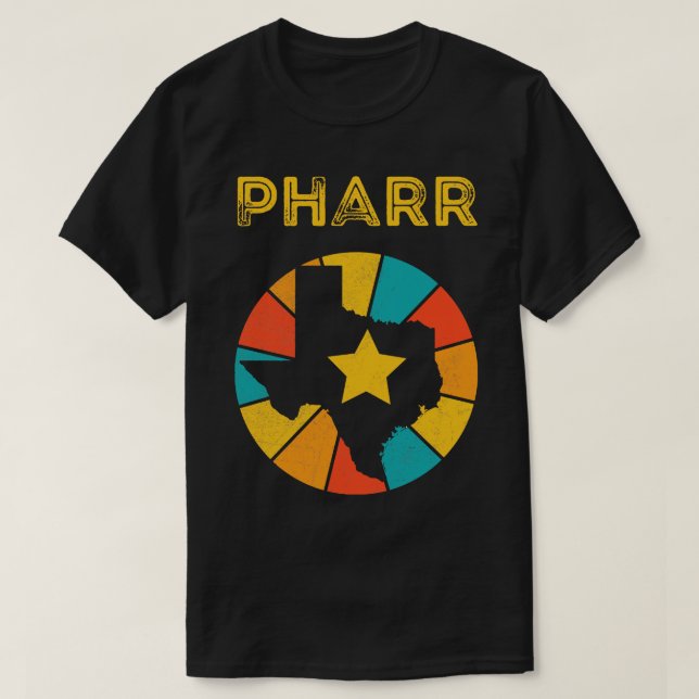 T-shirt Pharr Texas Vintage Souvenir déshabillé (Design devant)