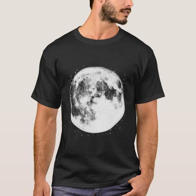 T-shirt Phase De La Lune De Pleine lune Et (Devant)