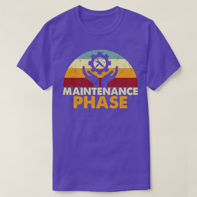 T-shirt Phase de maintenance rétroactive (Design devant)