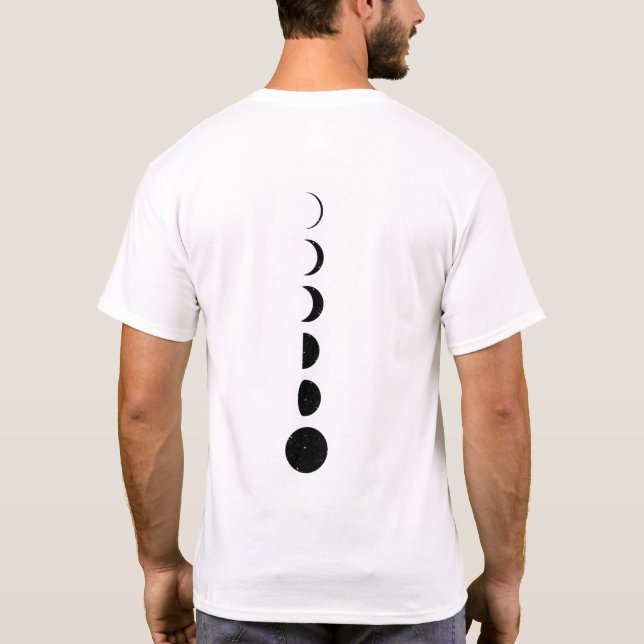 T-Shirt Phase Lunaire Minimaliste (Dos)