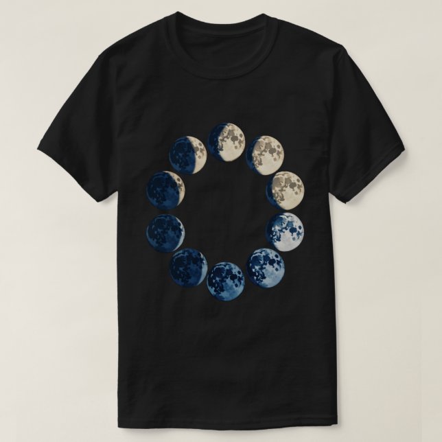 T-shirt Phases de la Lune (Design devant)