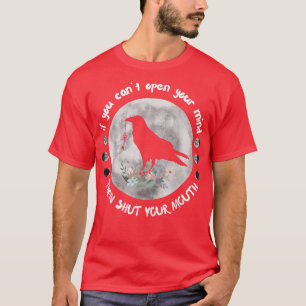 T-shirt Phases de la Lune Ouvrez votre esprit Raven Wicca