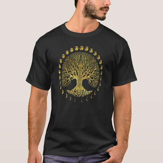 T-shirt Phases De L'Arbre De Vie De La Lune (Devant)
