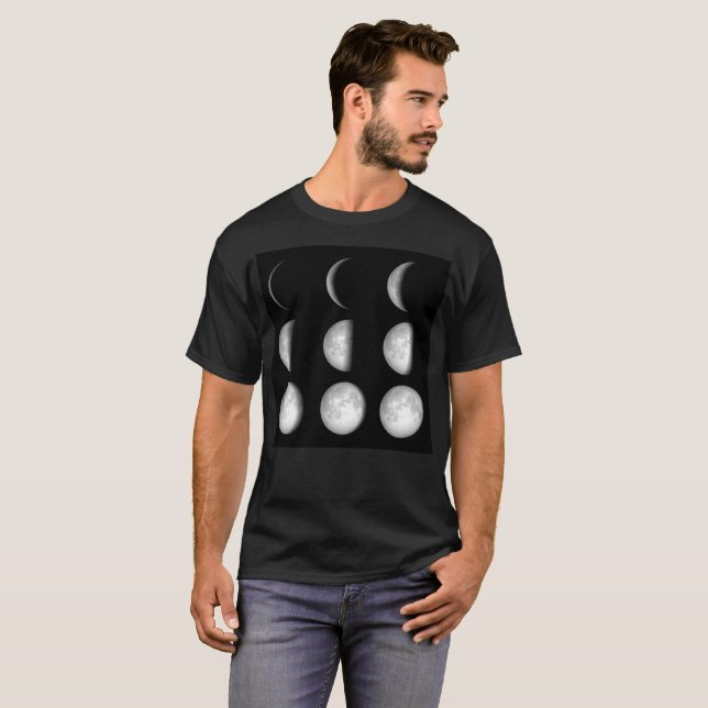 T-shirt Phases de lune (Devant entier)