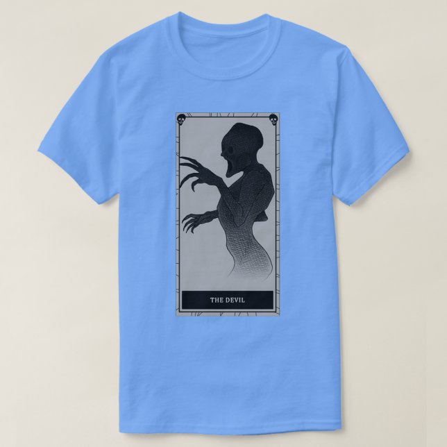 T-shirt Phasmophobie La carte tarot du diable (Design devant)