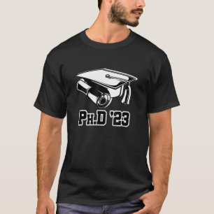 T-shirt PhD 2023 casquette docteur avec doctorat pour l'ob