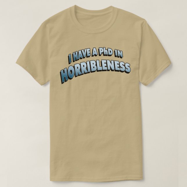 T-shirt PHD dans l'HORRIBLENESS 6 (Design devant)