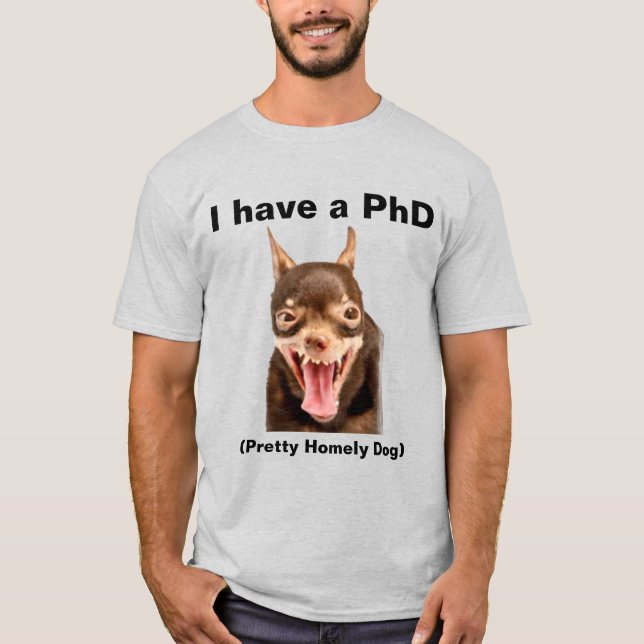 T-shirt (PhD) Joli chien domestique (Devant)