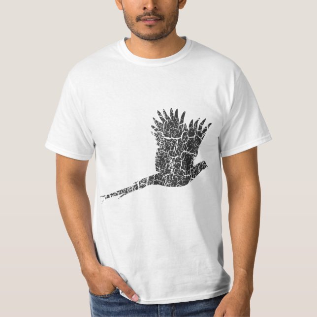 T-shirt Pheasant Distressed - Pheasant Vintage (Devant)