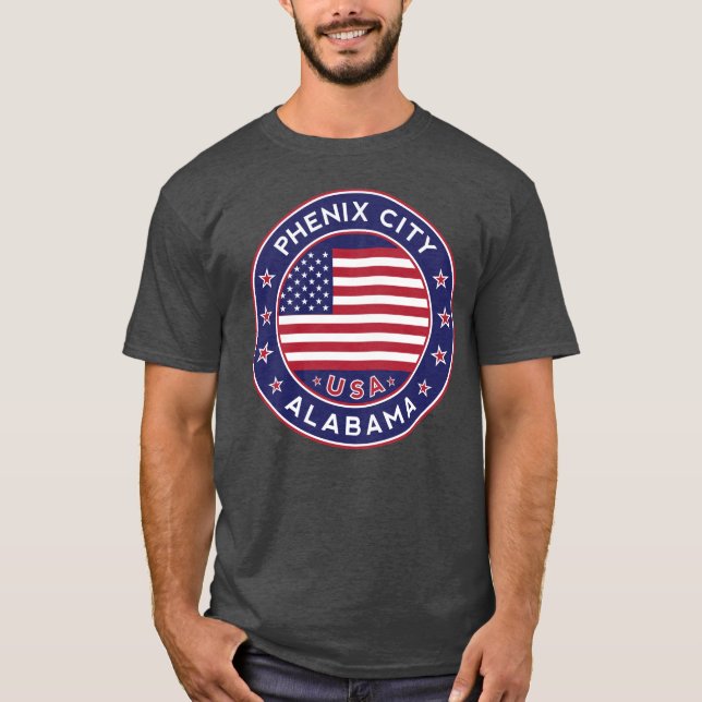 T-shirt Phenix City, Alabama (Devant)
