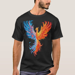 T-shirt Phénix de Feu et de Glace Épique - Oiseau Élémenta