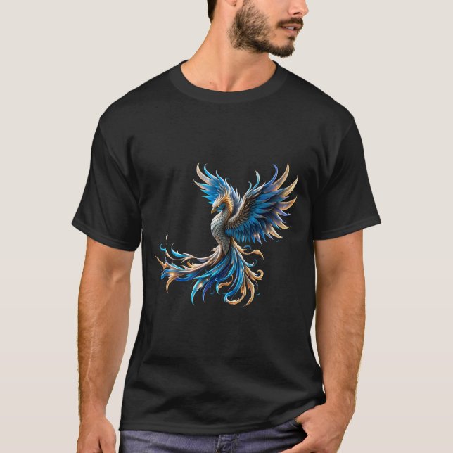 T-shirt Phénix de l'Aube Saphir (Devant)
