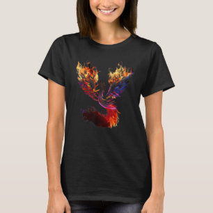 T-shirt Phénix feu oiseau renaissance s'élevant des cendre