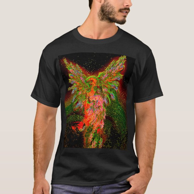 T-shirt Phénix métallique  (Devant)