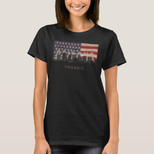 T-shirt phénix Skyline Vacances Souvenir drapeau de la vil