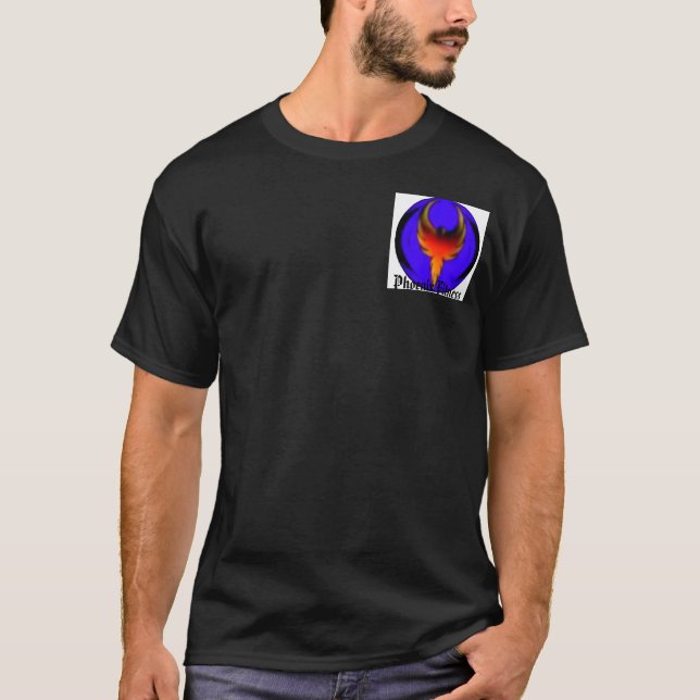 T-shirt pheonix de relief, Phoenix, studio de forme (Devant)