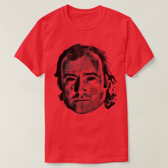 T-shirt Phil Collins Easy Lover Conception Punksthétique (Design devant)