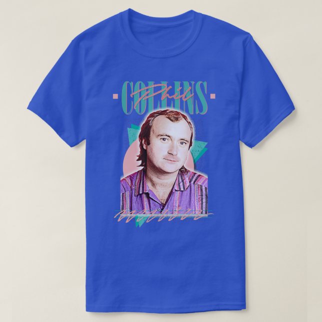 T-shirt Phil Collins Retro 80s Design esthétique Ventilate (Design devant)