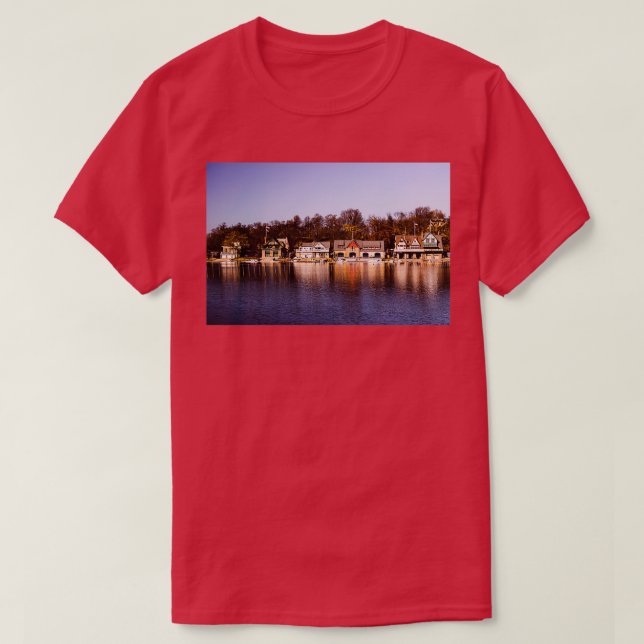 T-shirt Philadelphie Boathouse Row Schuylkill River Rowing (Design devant)