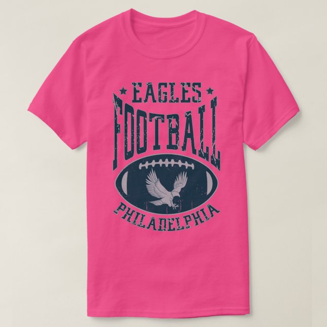 T-shirt Philadelphie de football des aigles vintages (Design devant)