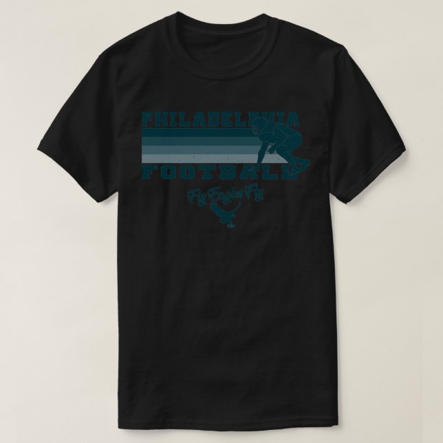 T-shirt Philadelphie Football Flly Eagles Flly Distants St (Design devant)
