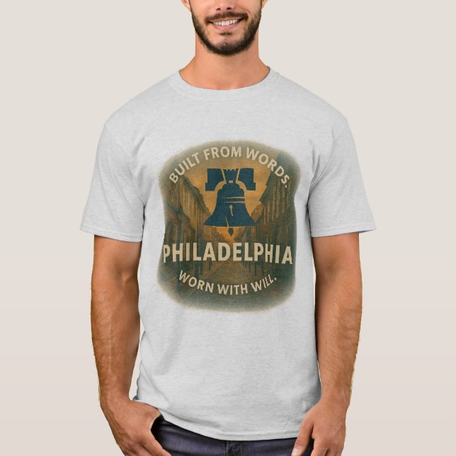 T-shirt Philadelphie Homme Tee | Chemise à âme civique (Devant)