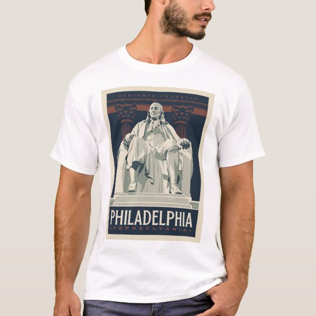 T-shirt Philadelphie | Institut Benjamin Franklin (Devant)