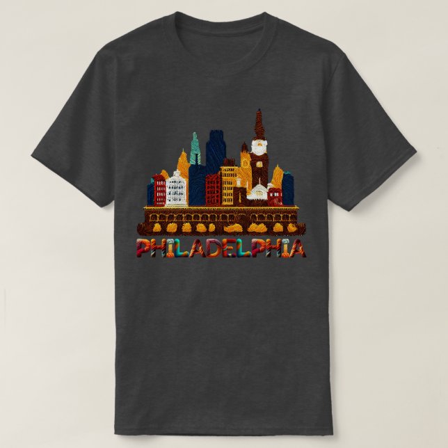 T-shirt Philadelphie Pennsylvanie (Design devant)
