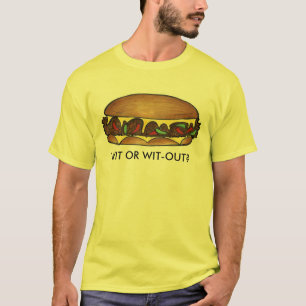 T-shirt Philadelphie Philly Cheesesteak Wit or Wit Out