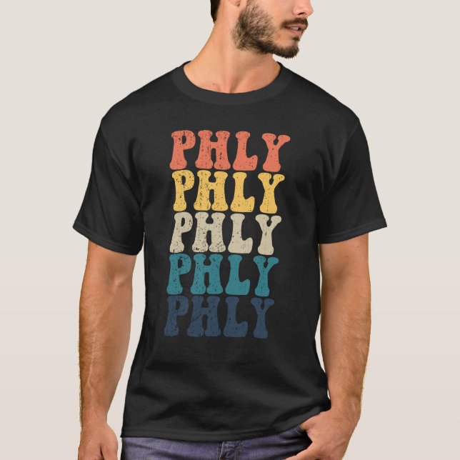 T-shirt Philadelphie Pride Phly Retro De Philadelphie (Devant)