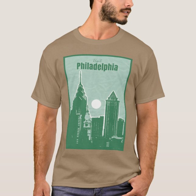T-shirt Philadelphie rétro (Devant)