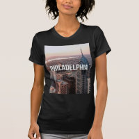 Philadelphie Skyline Vue aérienne Typographie Urba
