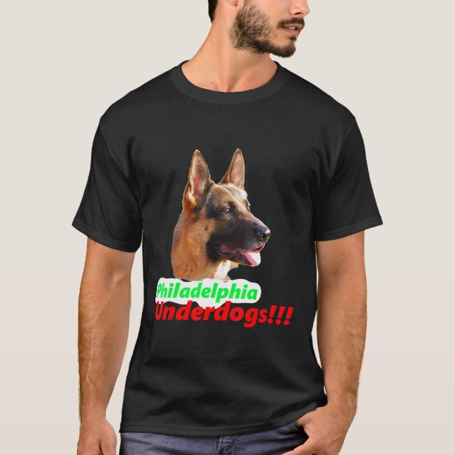 T-shirt Philadelphie Sous-chiens berger allemand (Devant)