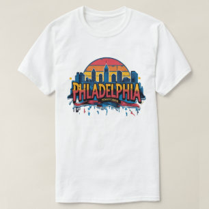 T-shirt Philadelphie ville Pennsylvanie États-Unis horizon